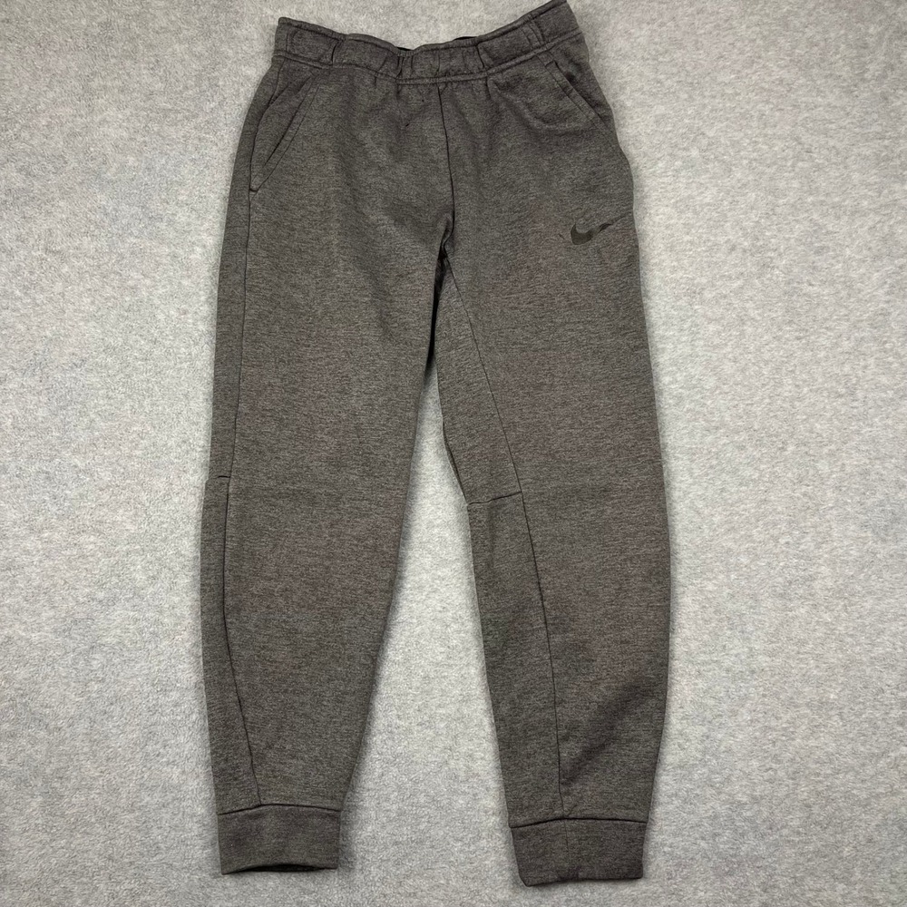 Nike Sweatpants Men S Gray Dri-Fit Joggers Tapered Fleece Athletic
